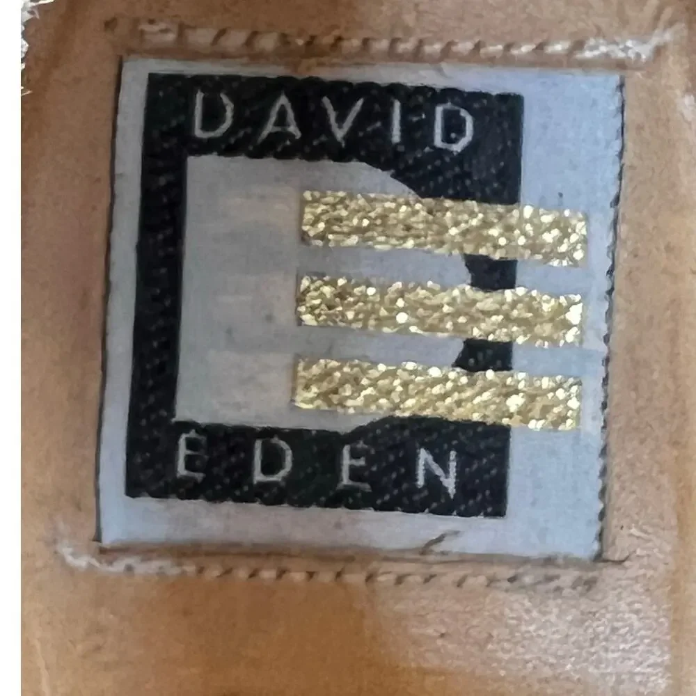 Vintage David Eden Men’s Basset Brown Crocodile Lizard Oxford Size US 12
